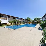 Flat Com 1 Quarto Com Ar Split, Sala E Cozinha Completa, No Condominio Portal Do Atlantico A 100M Praia De Taperapua