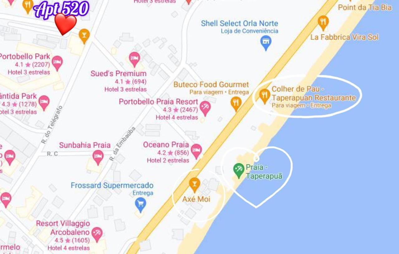 Apartamento Aconchegante 5 Min A Pe Da Praia De Taperapuan